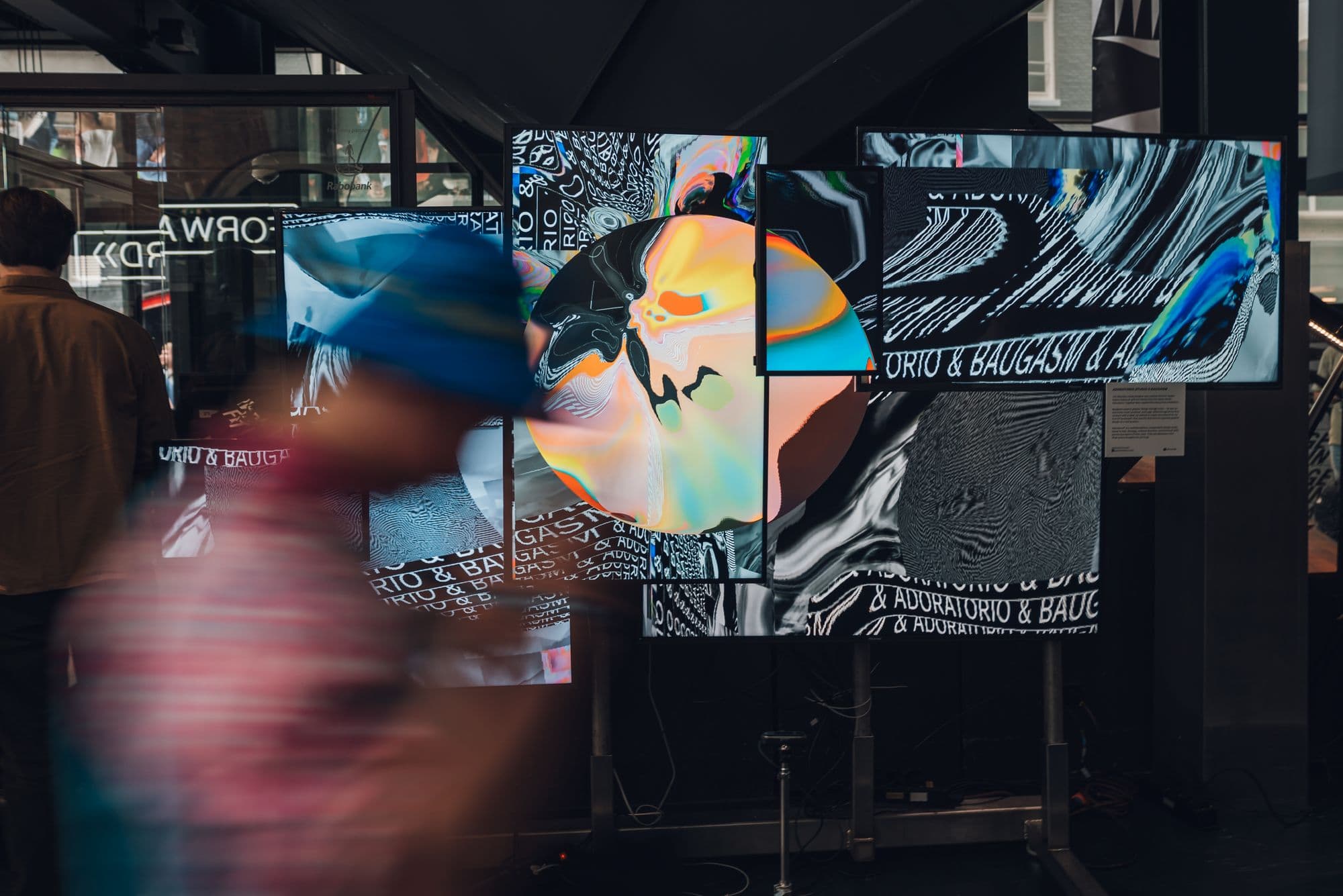 Zoomed-in high resolution digital artwork on a monitor.